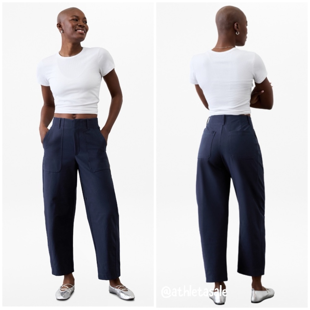 NWOT Athleta Skyline High Rise Barrel Leg Pant